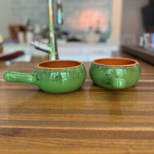 DeSilva Bowls || Italian Handcrafted Terracotta || Green